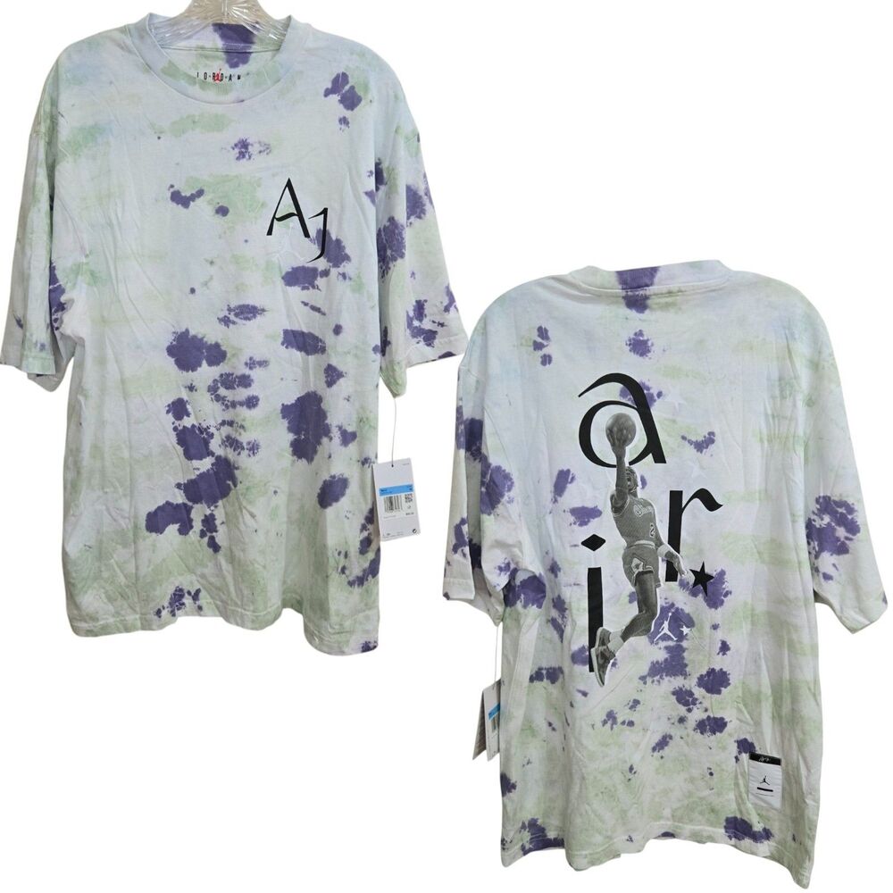 Nike Air Jordan Sport DNA ‘85 Tie-Dye‎ T-Shirt Mens Medium Basketball DM1454-366